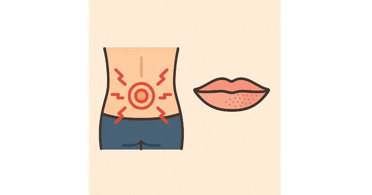 허리디스크 초기 진단 입술 저림