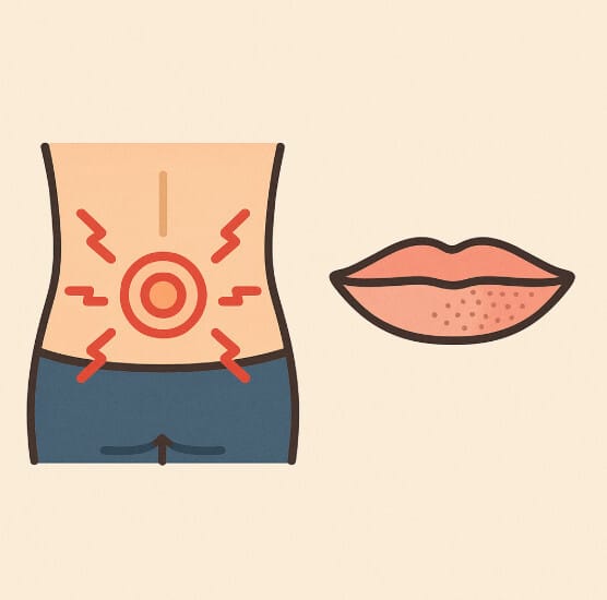 허리디스크 초기 진단 입술 저림