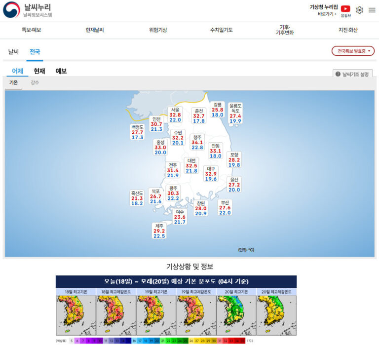 2026년 장마기간 예상 지역별 시작일 종료일 강수량 2026년 장마기간 예상